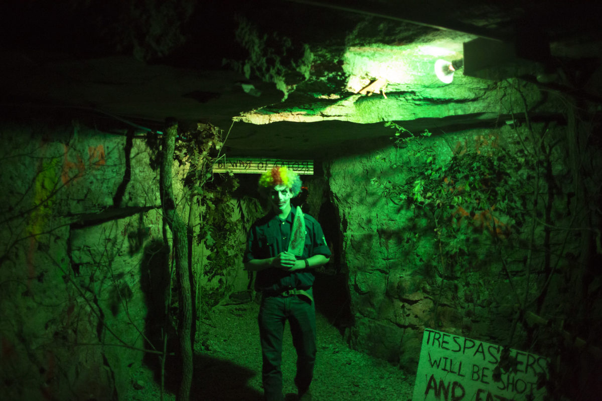 Clown with knife in Haunted Mine