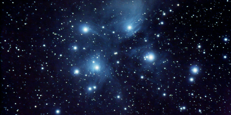Gaze upon star cluster from observatory