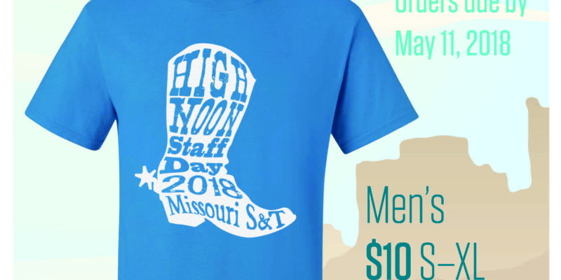Staff Day T-shirt orders due tomorrow