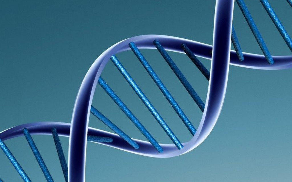 Stock image of DNA strand