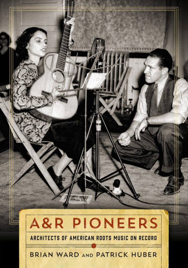 Cover of book, "A&R Pioneers" with artist playing guitar