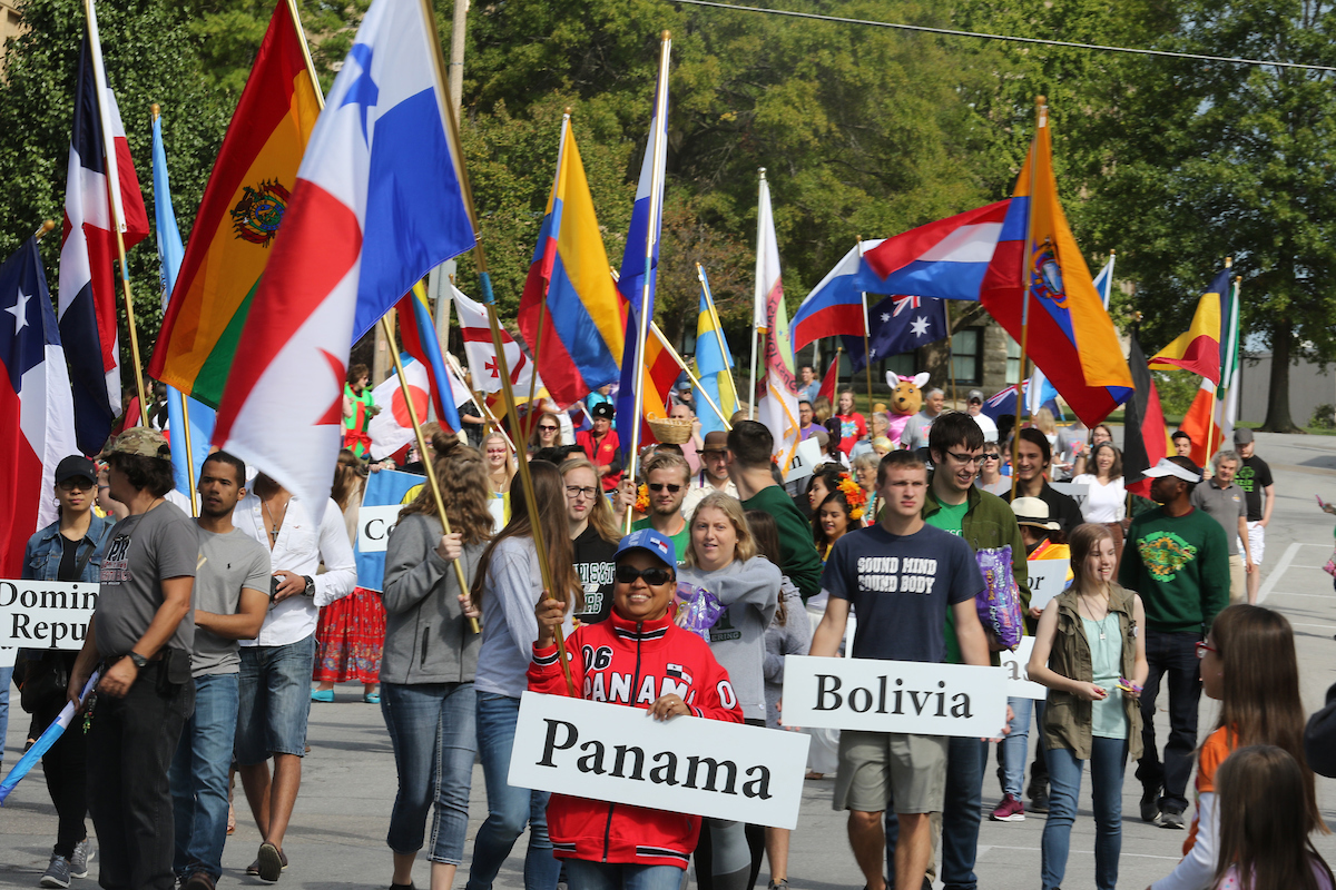 Missouri S&T eConnection Carry a flag in the Parade of Nations