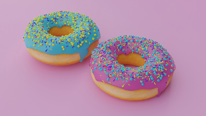 2 doughnuts