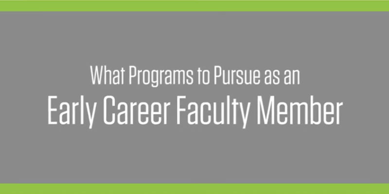 Video highlights early career faculty