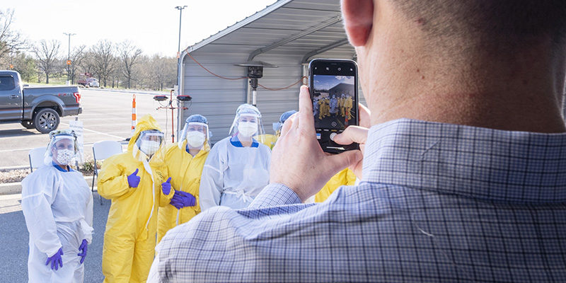 S&T students provide face shields for health care workers