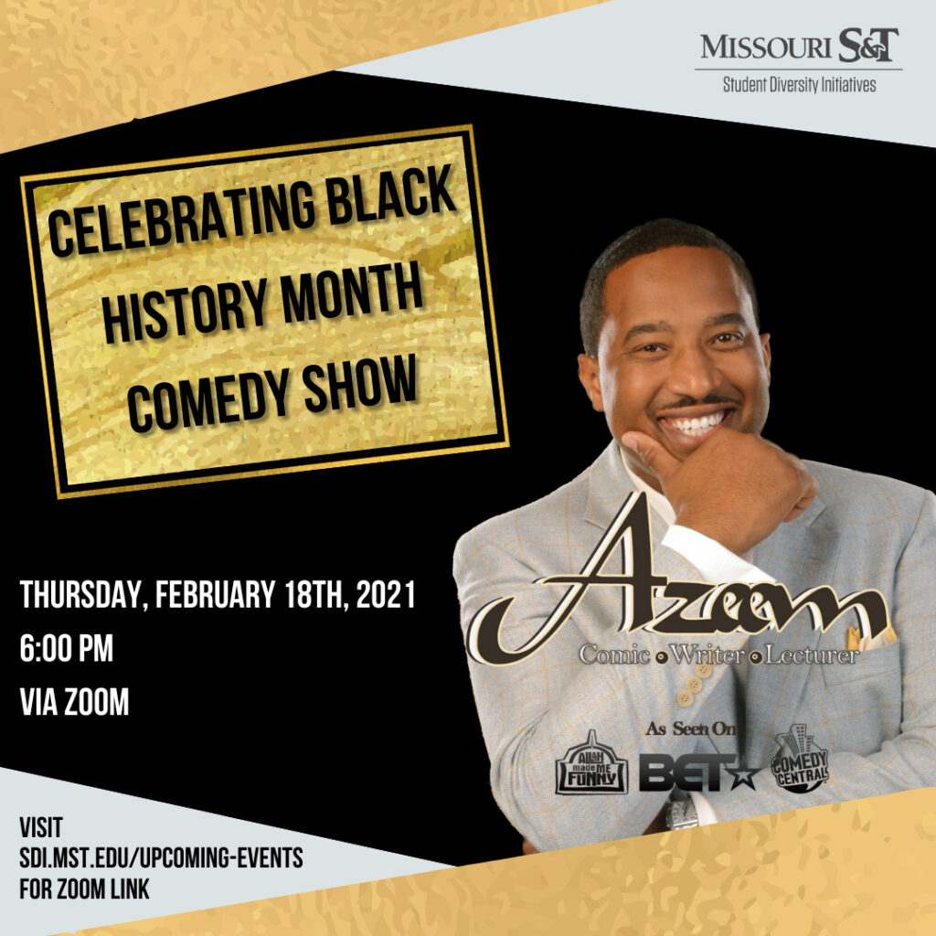 Missouri S&T – eConnection – Celebrate Black History Month with comedy show