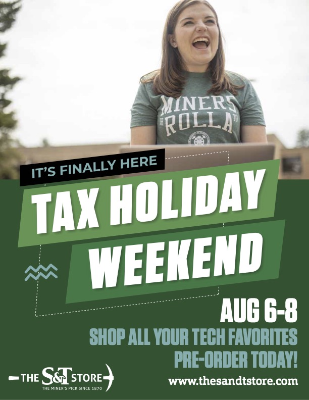 Tax Holiday Weekend graphic