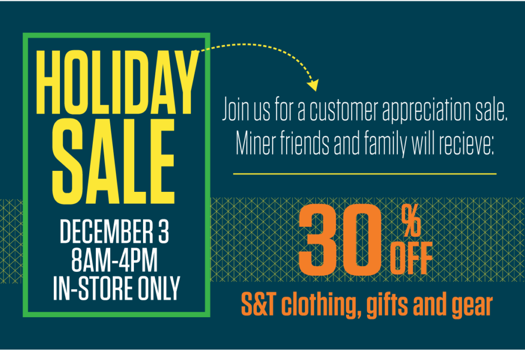 Missouri S&T – eConnection – Last sale of the year at the S&T Store Friday