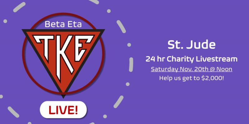 TKE’s 24-hour fundraiser starts noon Saturday