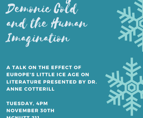 Cotterill to speak on Little Ice Age and its literature