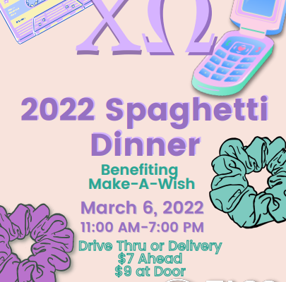 Chi Omega’s Annual Spaghetti Dinner benefiting the Make-A-Wish Foundation