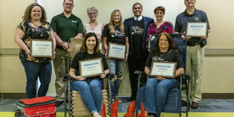 Nine employees honored at Staff Day ceremony