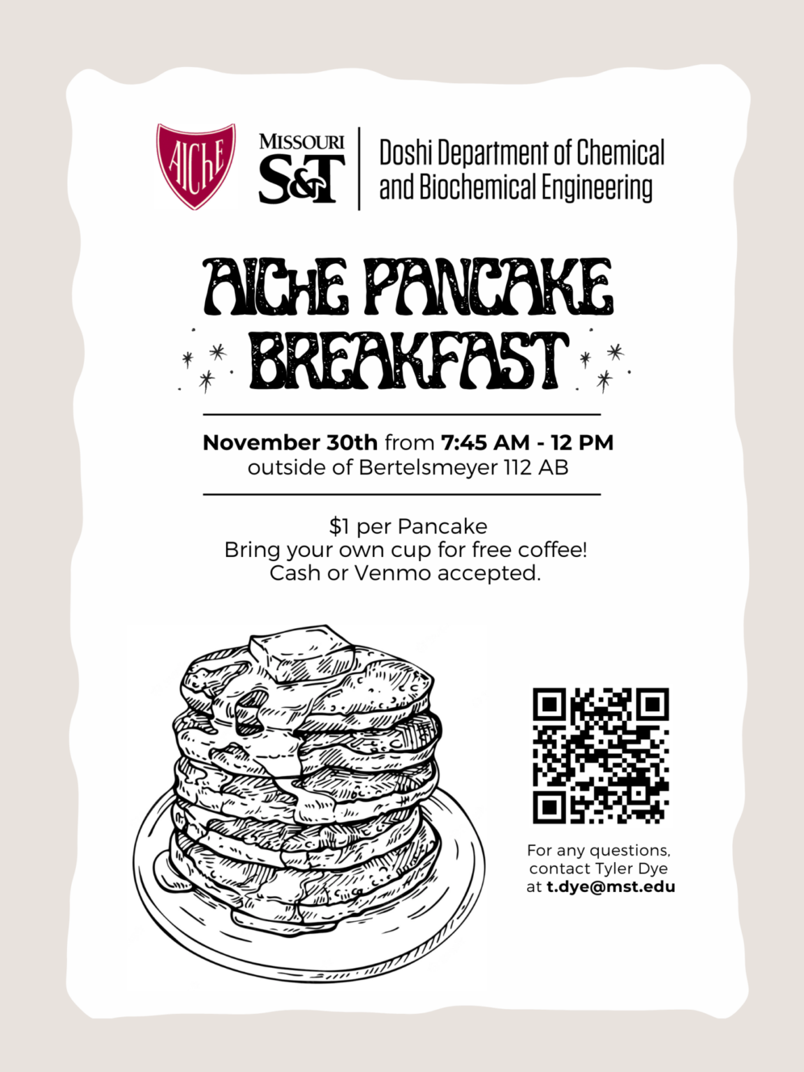 Missouri S&T eConnection AIChE Pancake Breakfast