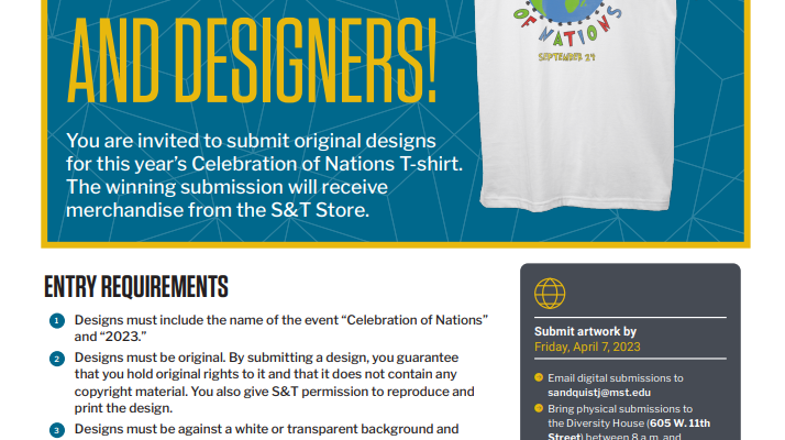 Celebration of Nations T-Shirt Design Contest