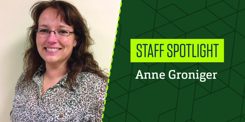 Staff Spotlight: Anne Groniger