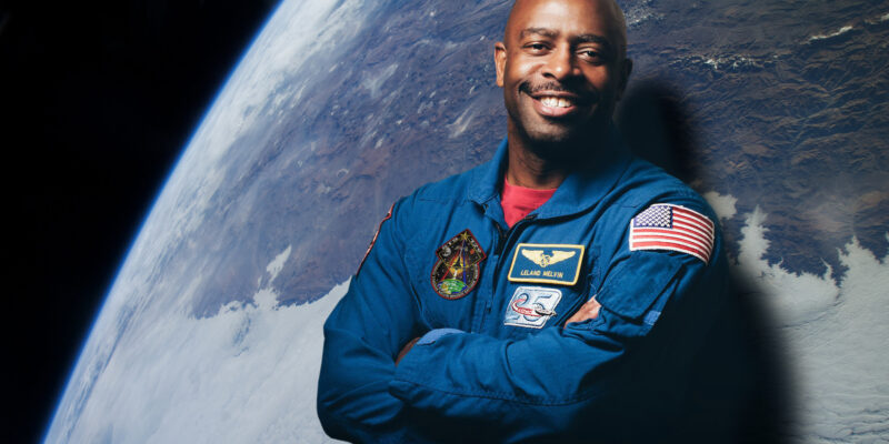 Learn how Leland Melvin went from the end zone to outer space