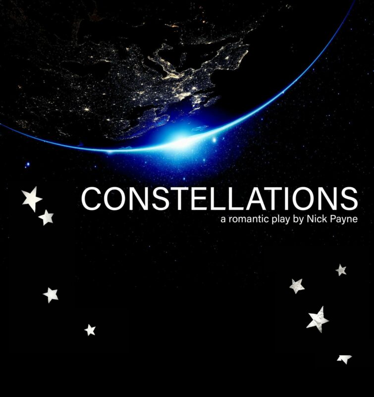 Constellations, theatre production, logo graphic with text.