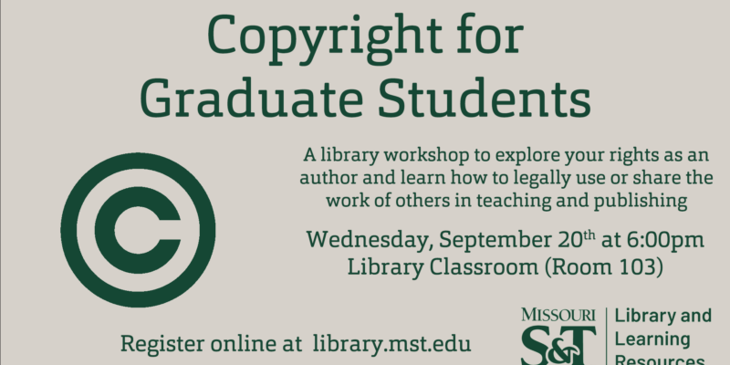 Copyright Workshop for Graduate Students