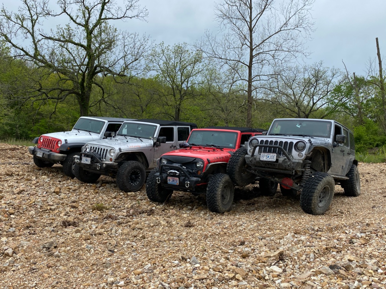 Jeeps off-road