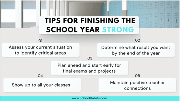 5 tips for finishing the school year strong