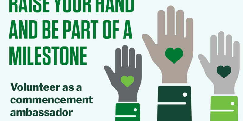 Join the celebration: Volunteer as a commencement ambassador