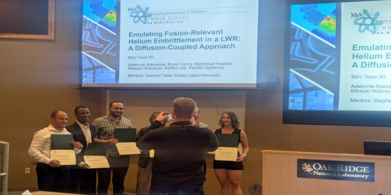 Adesanya awarded scholarship to MeV Summer School at Oak Ridge National Laboratory