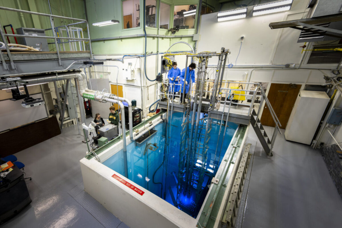 The inside of S&T's nuclear reactor.