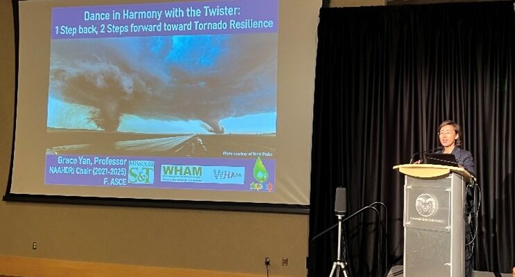 Yan delivers keynote on tornado resilience at global event