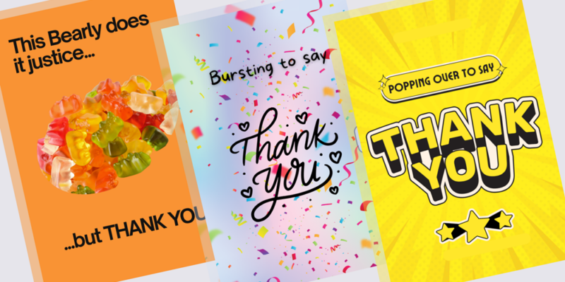 Order Thank You grams by Friday