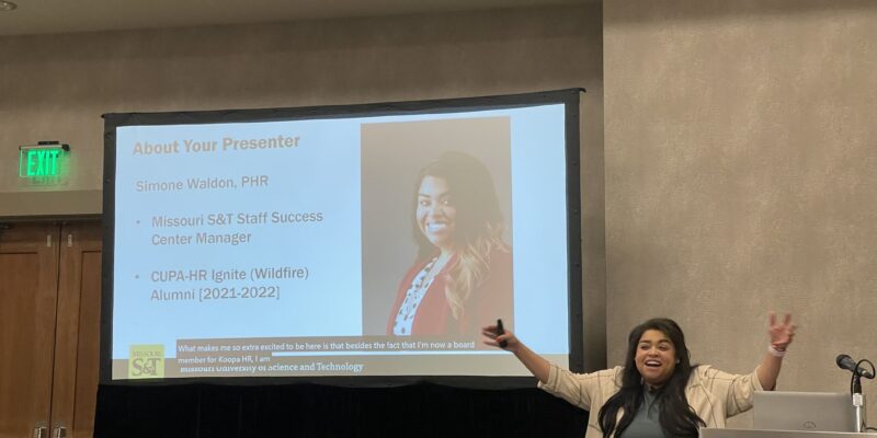 Waldon presents at CUPA-HR national conference