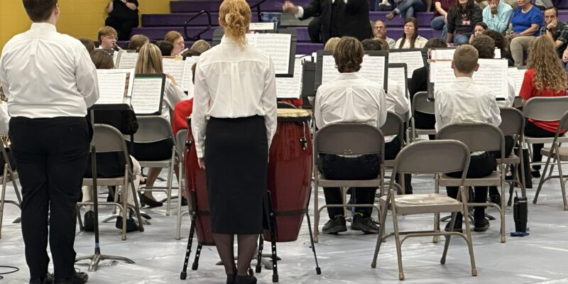 Samson conducts honor band performance at Osage R-I High School