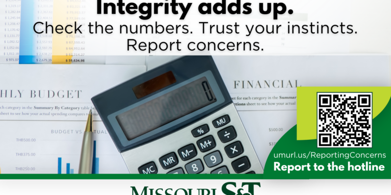 Financial integrity is a shared responsibility