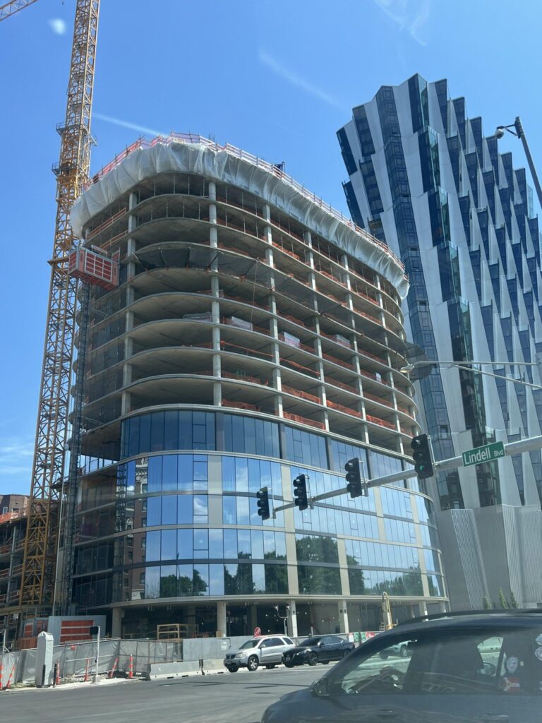 Albion West End residential tower under construction in St. Louis’ Central West End.