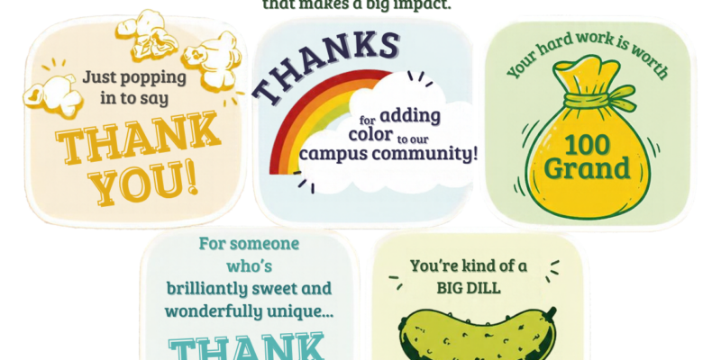 Send a thank-you gram to a fellow employee